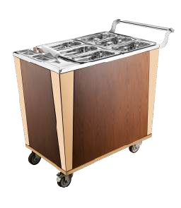 Wooden Finish SS Trolly